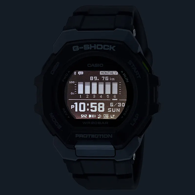 Casio G-Shock GBD-300-1 G-Squad Smartphone Link Black Dial Men's Watch