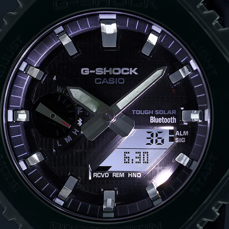 Casio G-Shock Tough Solar Bluetooth Purple Dial Men's Watch | GBM-2100A-4B