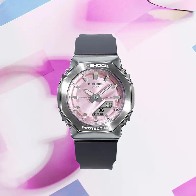 Casio G-Shock GM-S2110-4A Pink Dial Ladies Watch