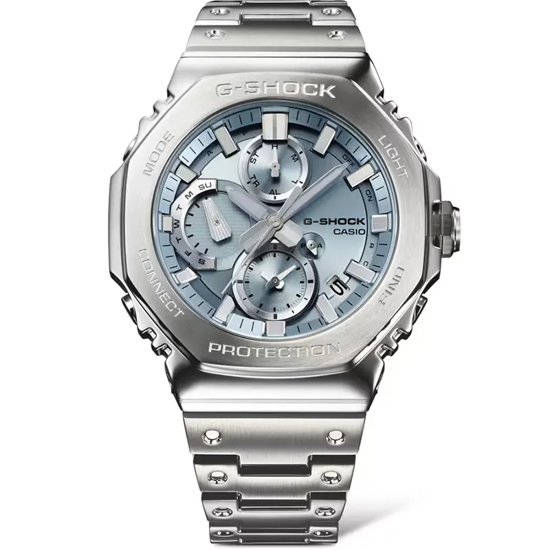 Casio G-Shock GMC-B2100AD-2A Full Metal Tough Solar Ice Blue Dial Bluetooth Men's Watch