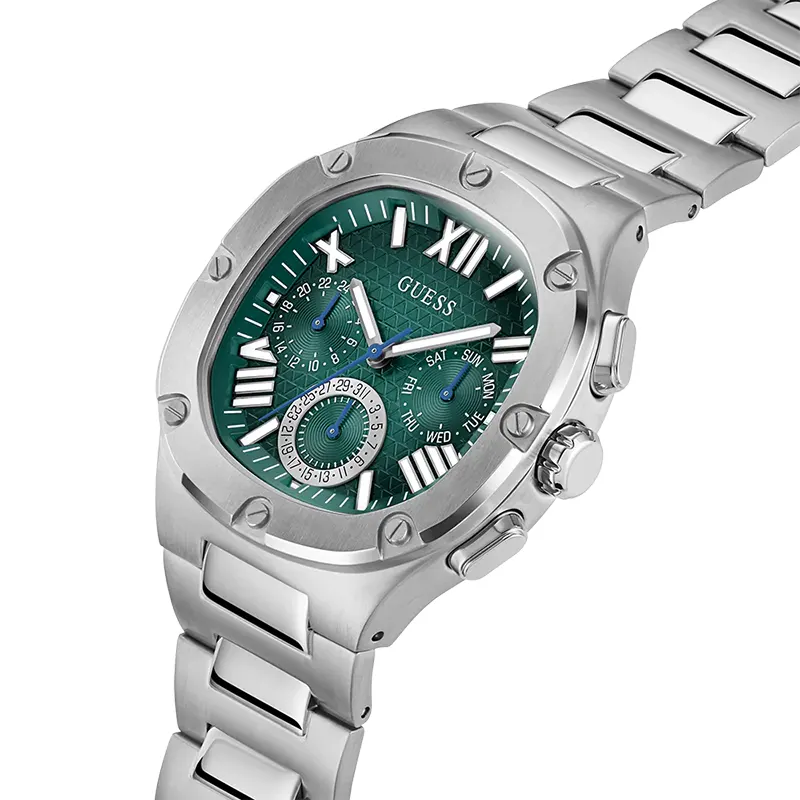 Guess Headline Multifunction Green Dial Men’s Watch | GW0572G6
