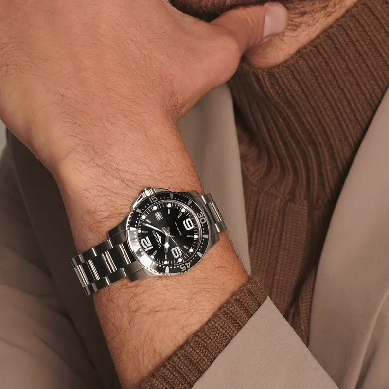 Longines HydroConquest 39mm Black Dial Men's Watch | L3.730.4.56.6