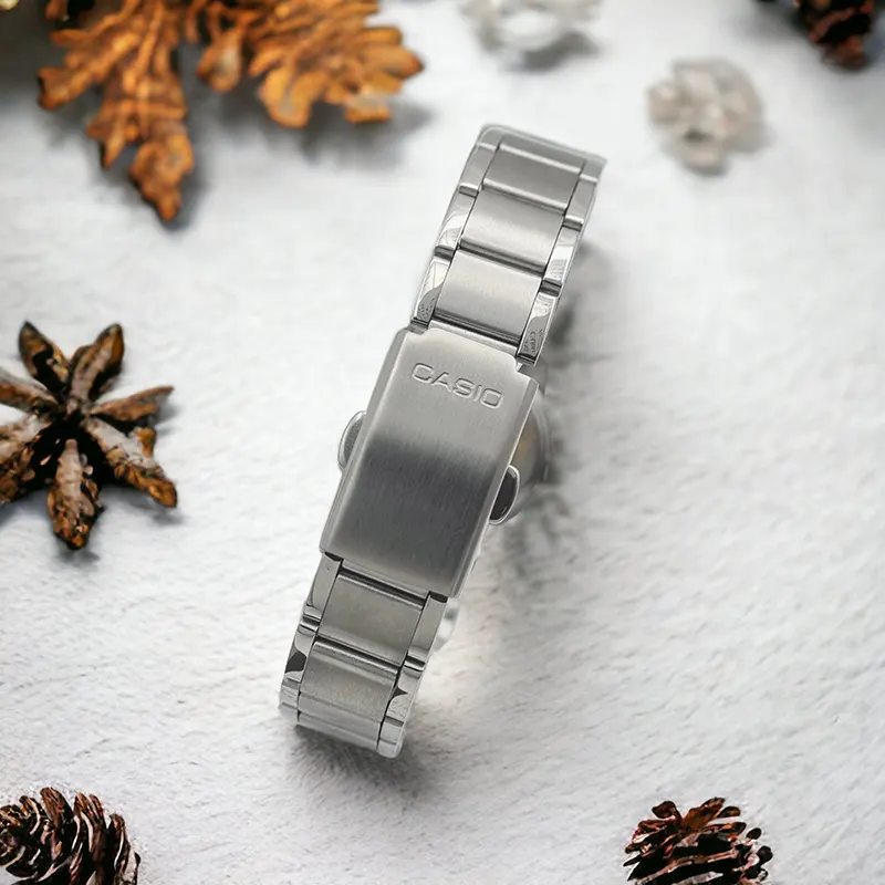 Casio Enticer LTP-1230D-7C MOP Silver Dial Ladies Watch