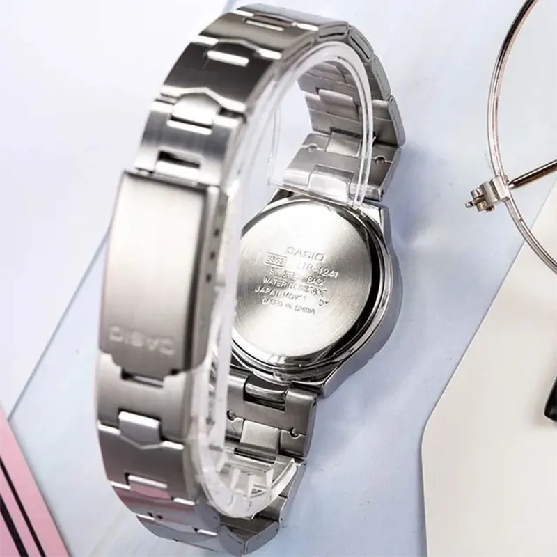 Casio Enticer LTP-1241D-4A3DF Salmon Pink Dial Ladies Watch