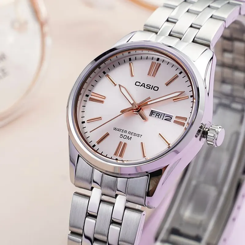 Casio Enticer Light Pink Dial Ladies Watch | LTP-1335D-4AV