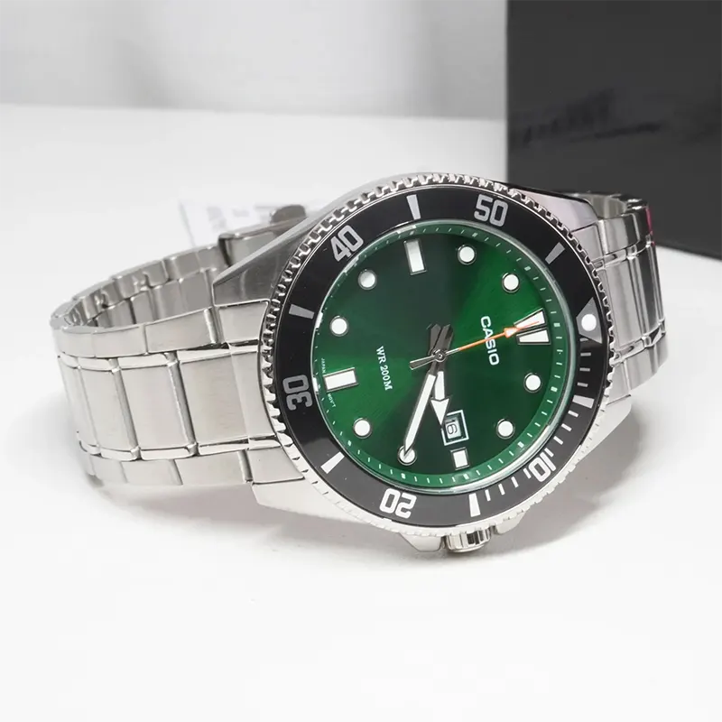 Casio Duro Diver's 200M Green Dial Men's Watch | MDV-107D-3A2V