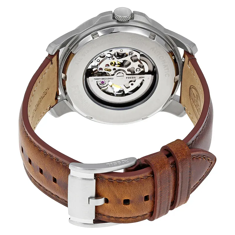 Fossil Grant Automatic Dark Brown Leather Men's Watch | ME3099