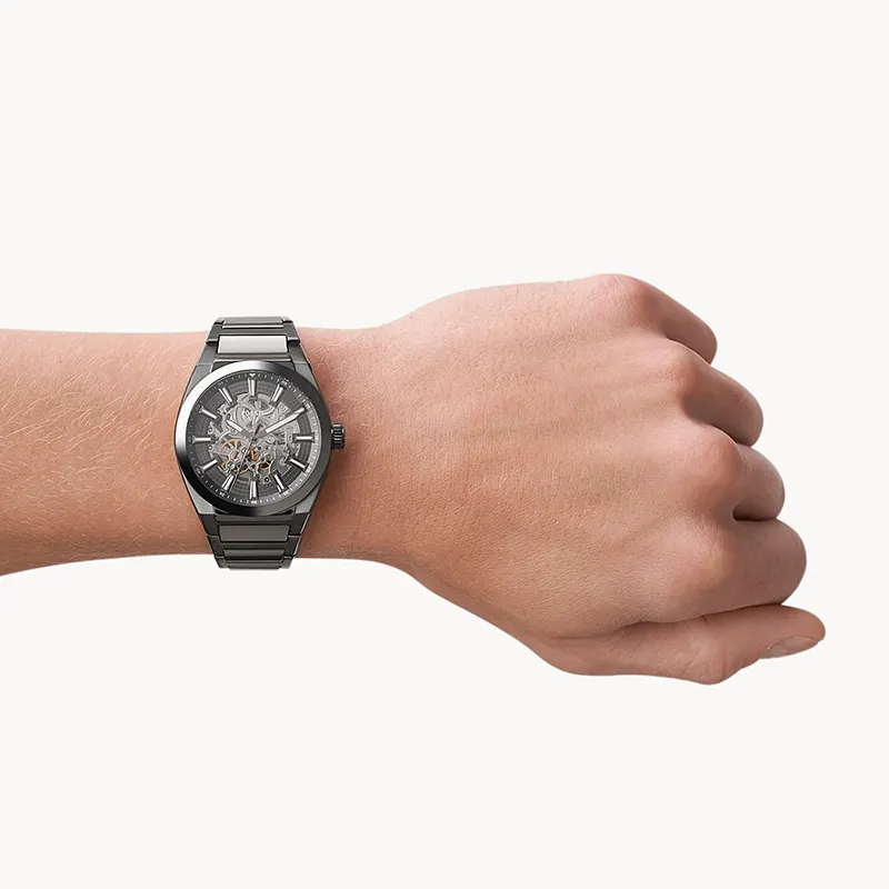 Fossil Everett Automatic Smoke Stainless Steel Men’s Watch | ME3206