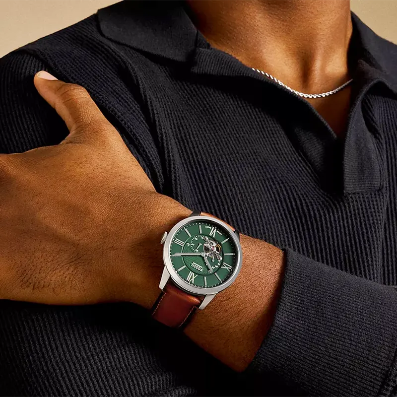 Fossil Townsman Automatic Green Dial Men's Watch | ME3265