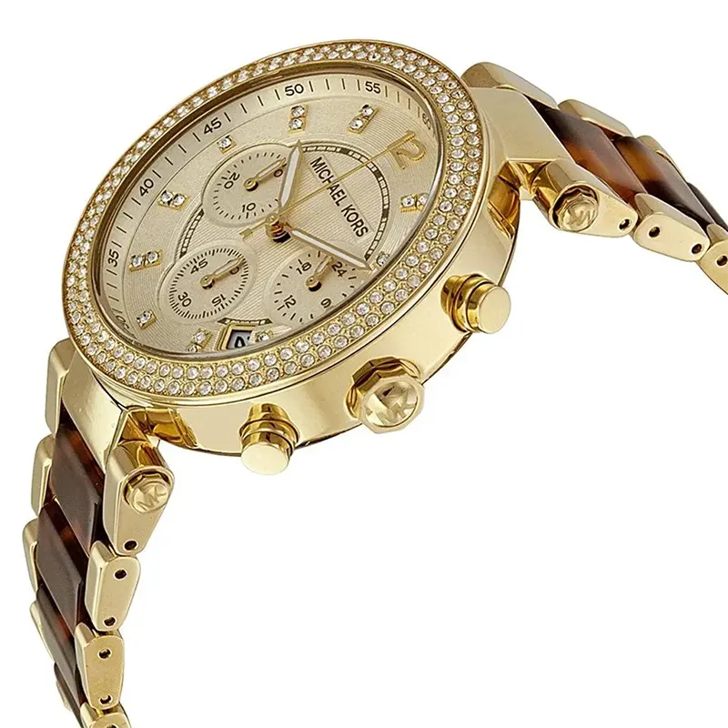 Michael Kors Parker Tortoise Acetate Ladies Watch | MK5688
