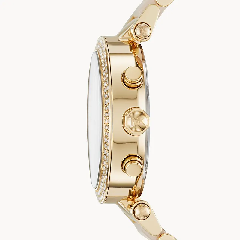 Michael Kors Parker Pink Dial Two-tone Ladies Watch | MK6326