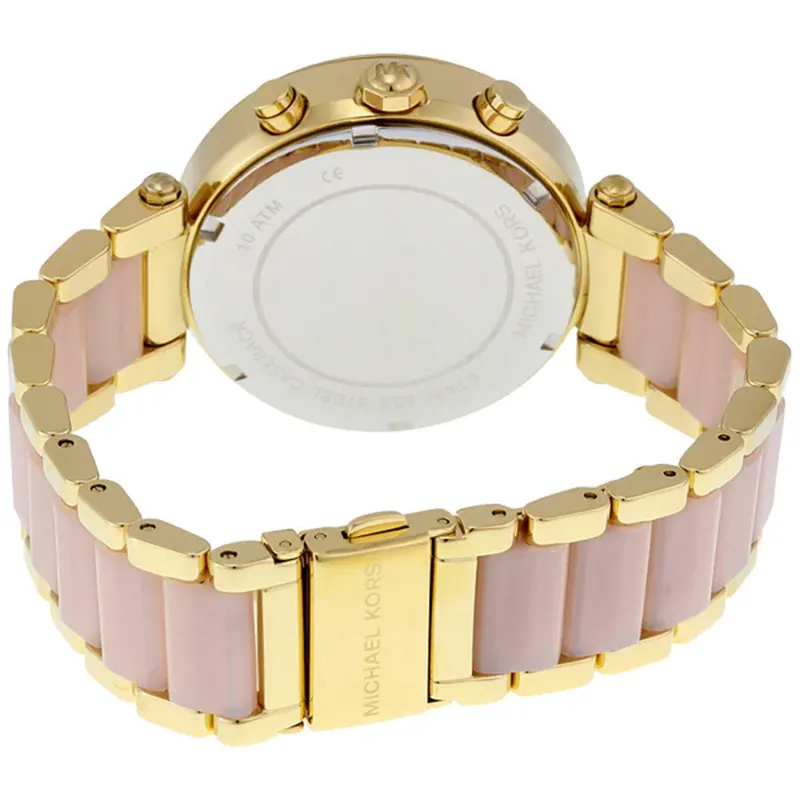 Michael Kors Parker Pink Dial Two-tone Ladies Watch | MK6326