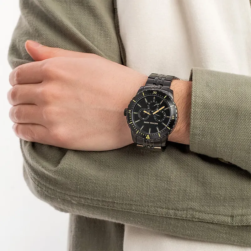 Michael Kors Cunningham Chronograph Black Dial Men's Watch | MK7157