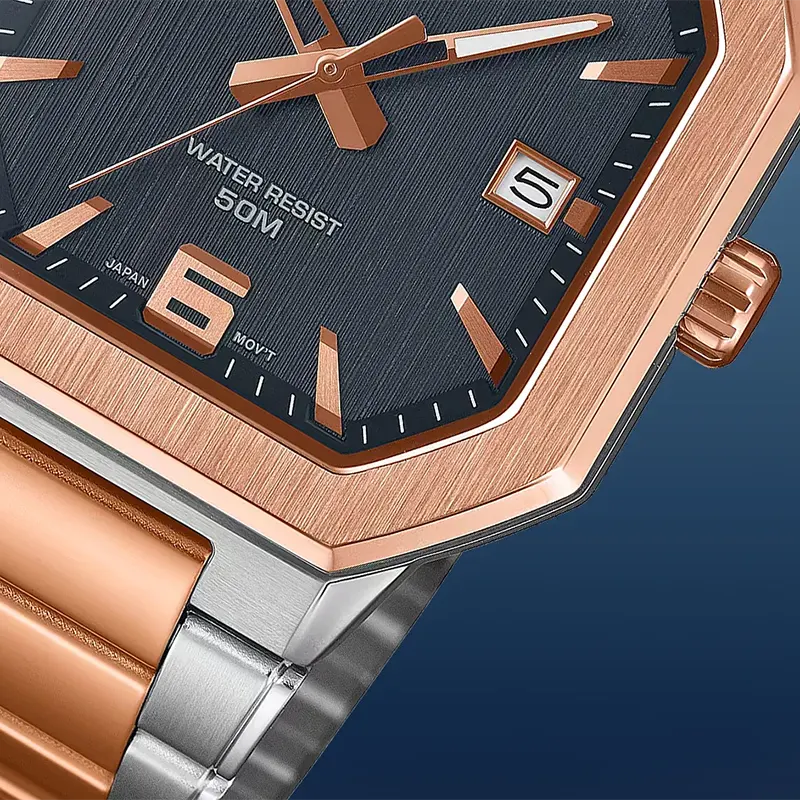 Casio Enticer Sporty Blue Texture Dial Men's Watch | MTP-B195RG-2AV