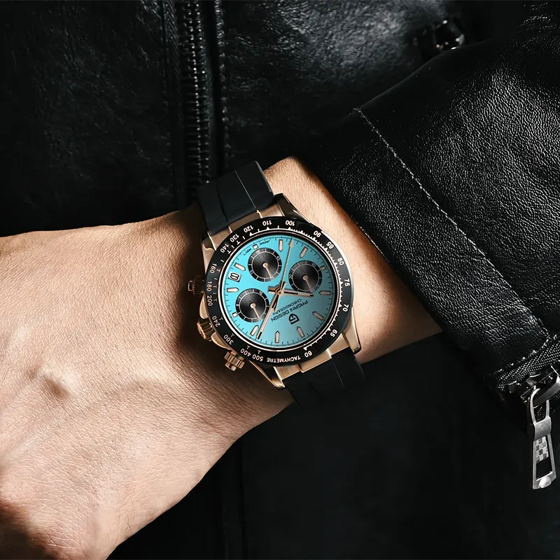Pagani Design Daytona Tiffany Blue Dial Men's Watch | PD-1664