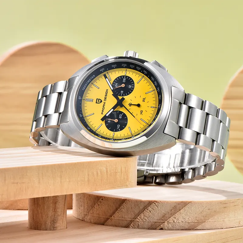 Pagani Design PD-1782 Chronograph Yellow Dial Men's Watch