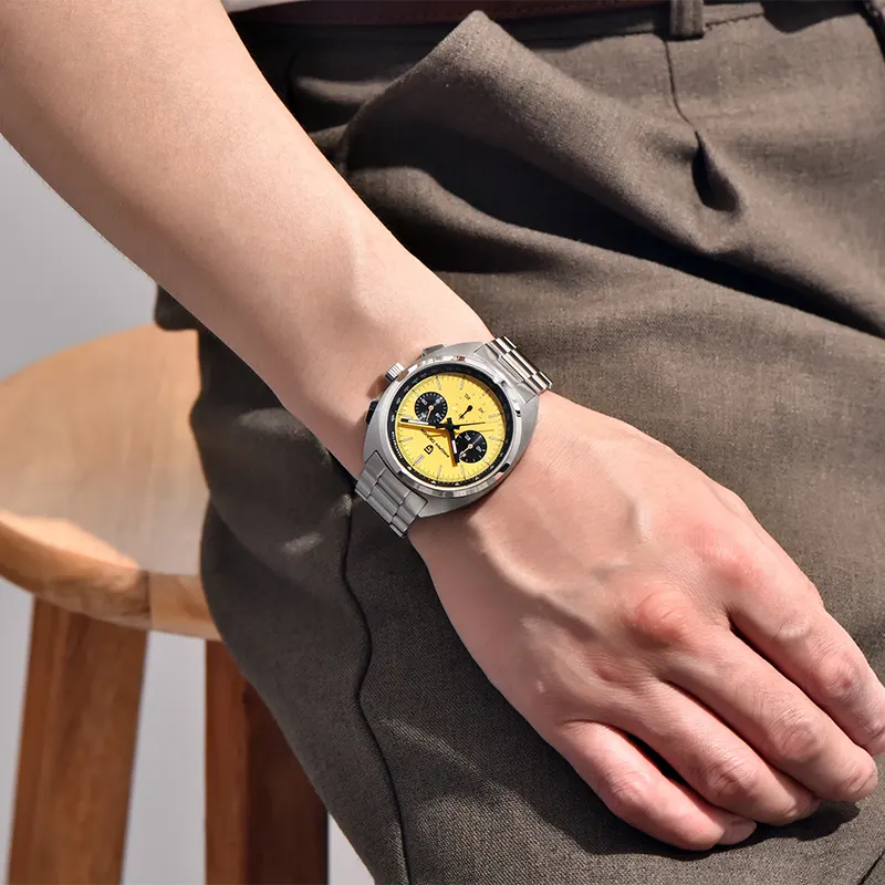 Pagani Design PD-1782 Chronograph Yellow Dial Men's Watch