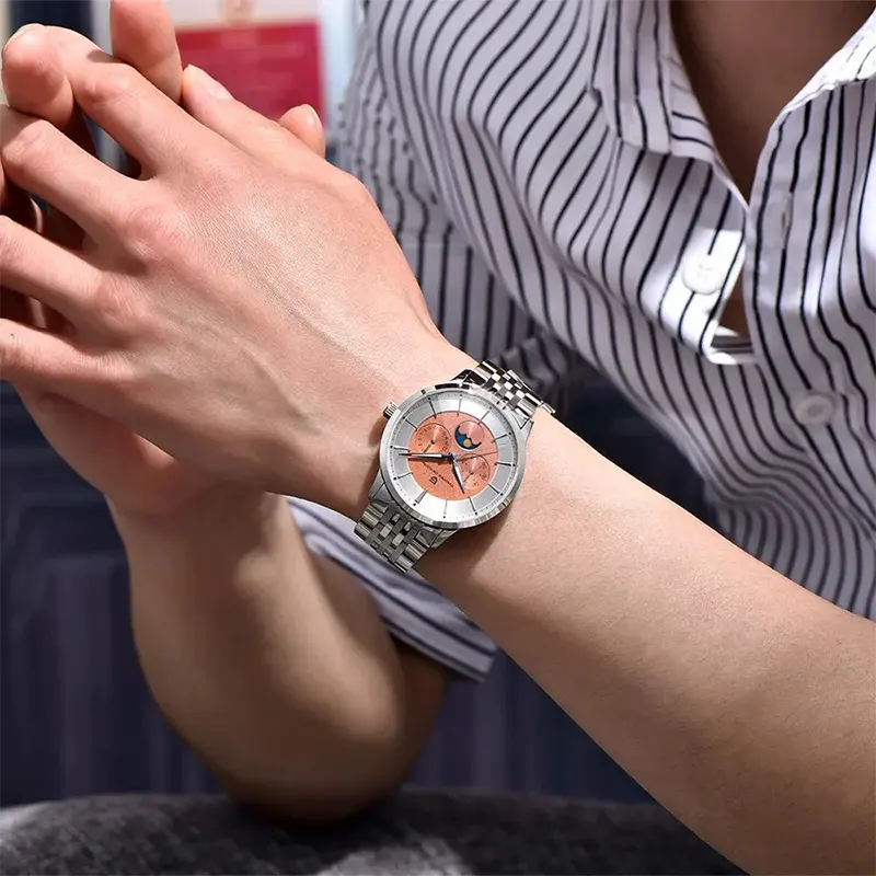 Pagani Design Vintage Inspiration Moonphase Brown Dial Men's Watch | PD-1795