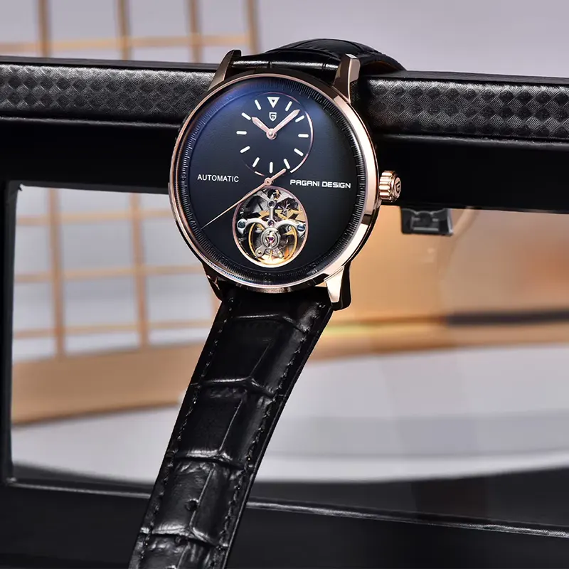 Pagani Design Tourbillon Black Dial Automatic Men's Watch | PD-1796