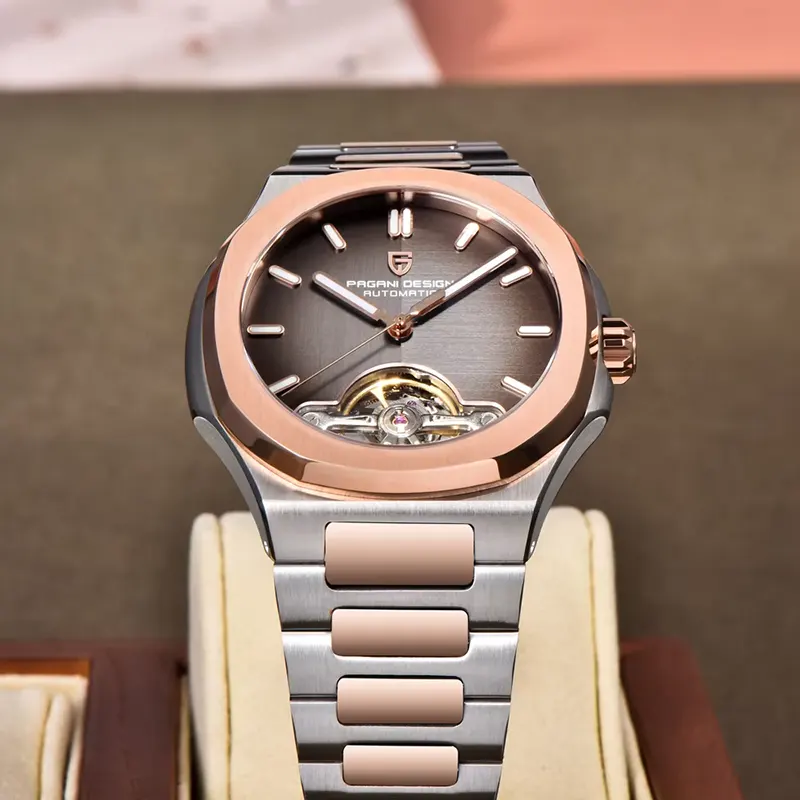 Pagani Design PD-YS025 Open Heart Two-tone Automatic Men's Watch