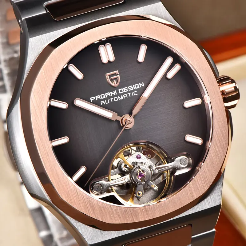 Pagani Design PD-YS025 Open Heart Two-tone Automatic Men's Watch