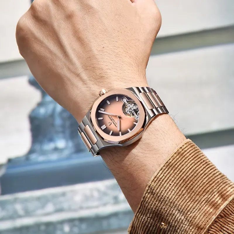 Pagani Design PD-YS025 Open Heart Rose Dial Automatic Men's Watch