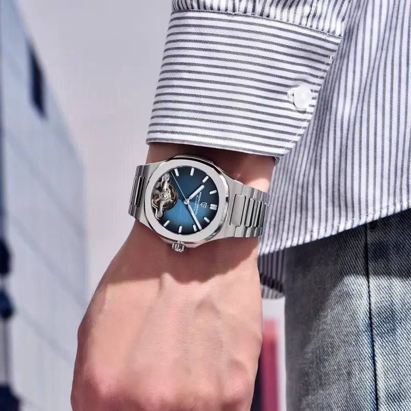 Pagani Design Open Heart Blue Dial Automatic Men's Watch | PD-YS025