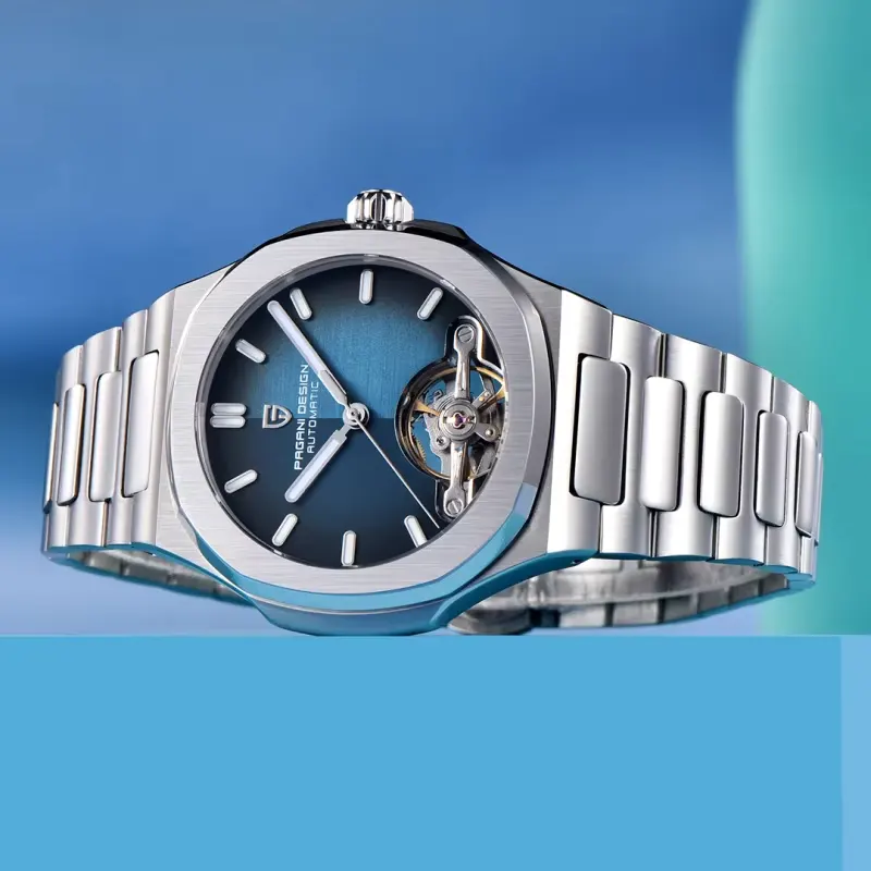 Pagani Design Open Heart Blue Dial Automatic Men's Watch | PD-YS025