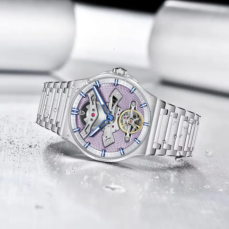 Pagani Design Tourbillon Light Purple Dial Automatic Men's Watch | PD-YS028