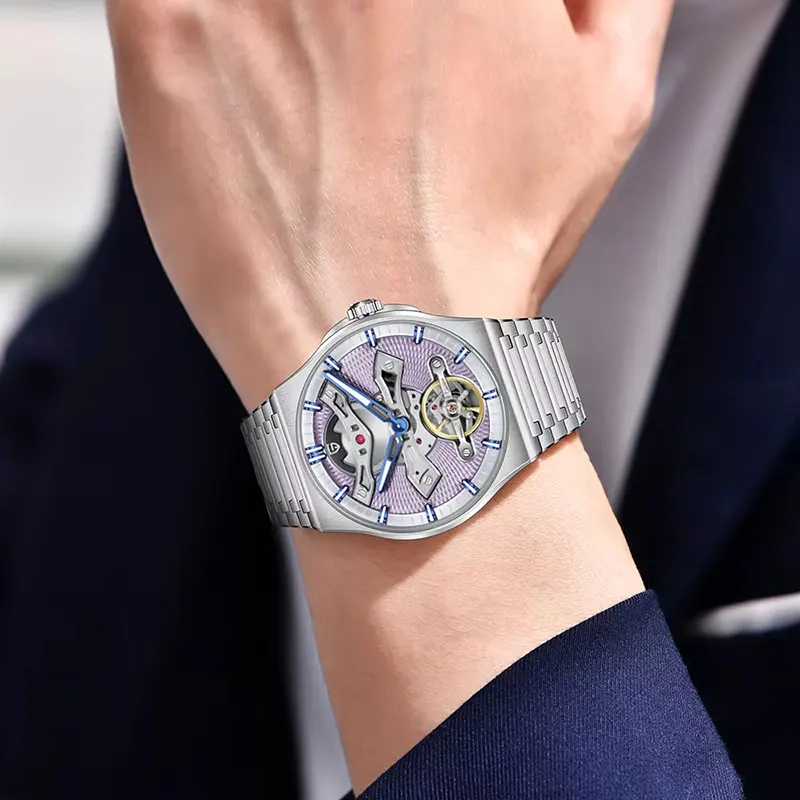 Pagani Design Tourbillon Light Purple Dial Automatic Men's Watch | PD-YS028