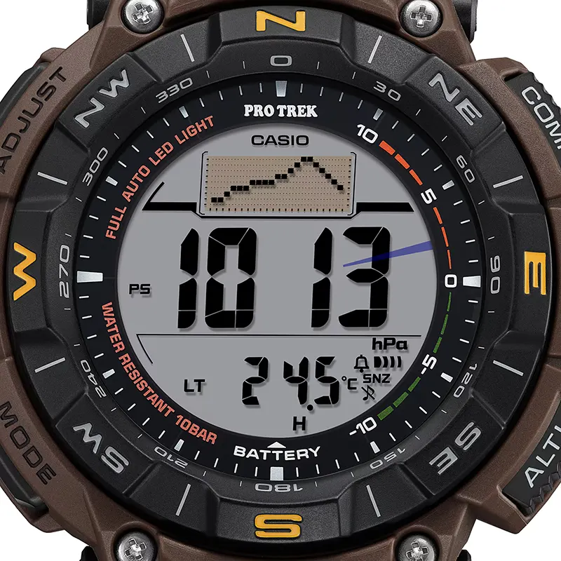 Casio Pro Trek Solar Powered Triple Sensor Men's Watch | PRG-340L-5