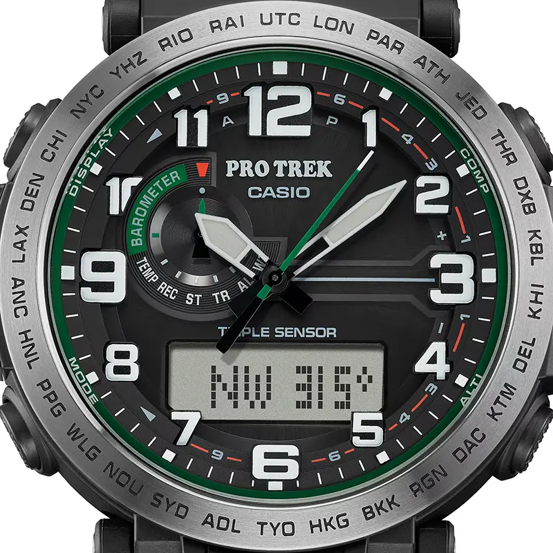 Casio Pro Trek PRG-601-1 Tough Solar Black Dial Men's Watch