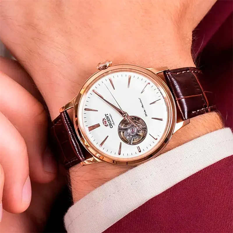 Orient Bambino Open Heart Automatic Men's Watch | RA-AG0001S