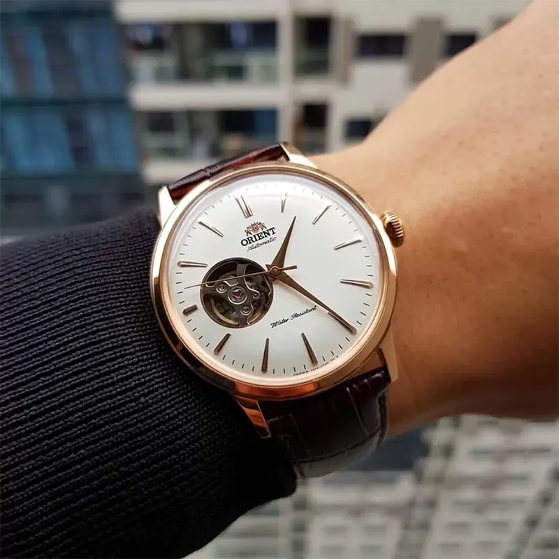 Orient Bambino Open Heart Automatic Men's Watch | RA-AG0001S