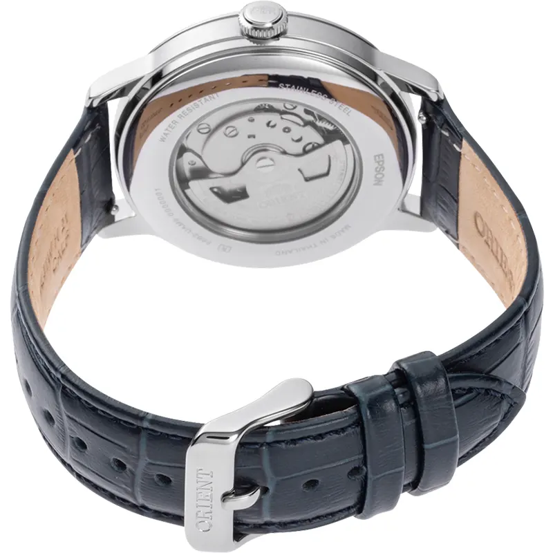Orient Bambino Sun & Moon Navy Blue Dial Men's Watch | RA-AK0806L