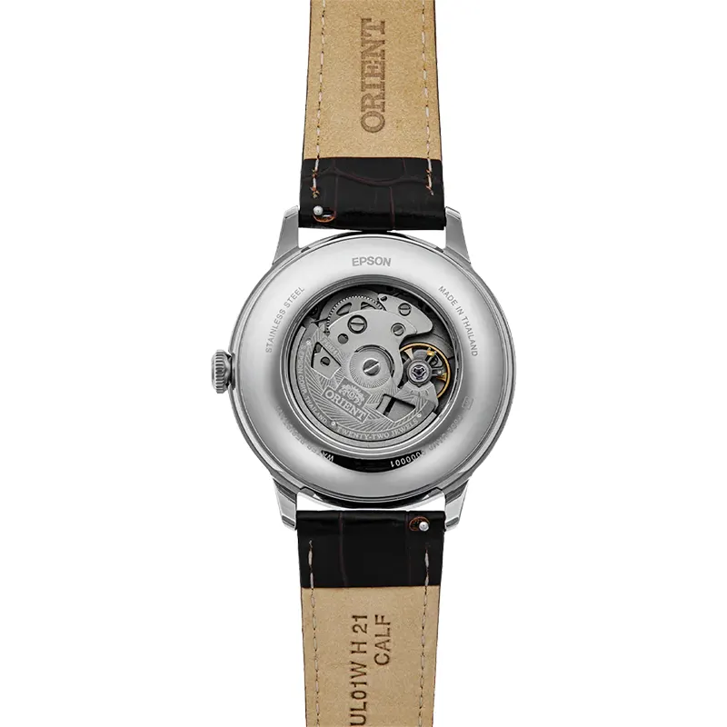 Orient Bambino Sun & Moon Bordeaux Dial Men's Watch | RA-AK0807R