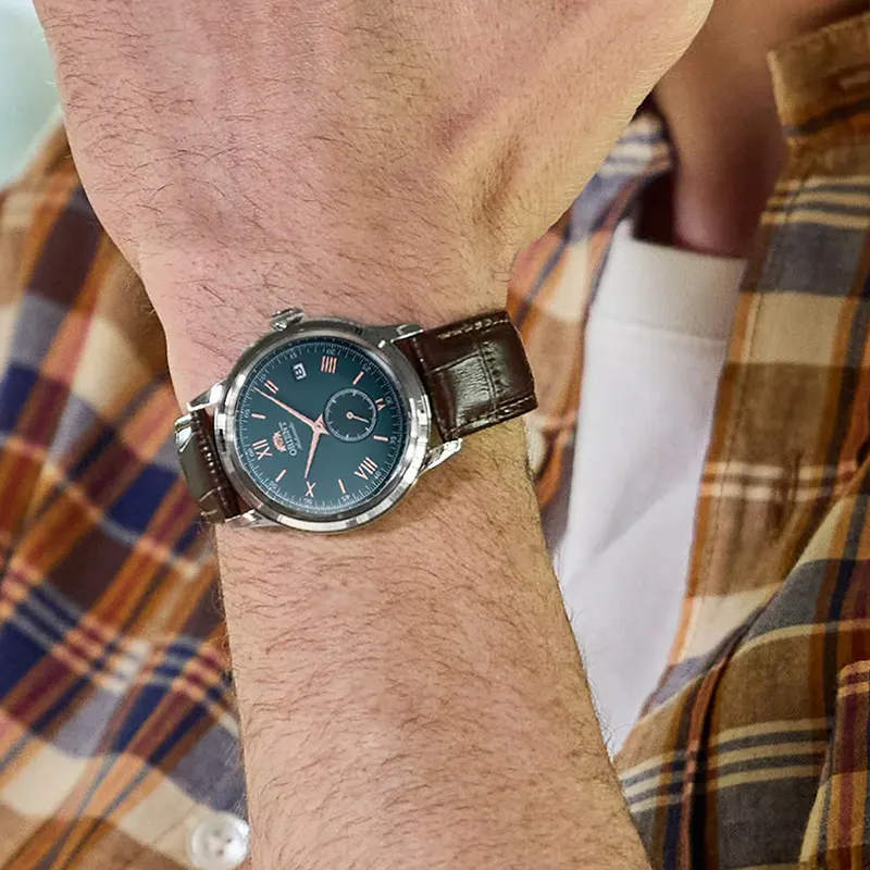 Orient Bambino Version II Small Seconds Green Dial Men's Watch | RA-AP0102E