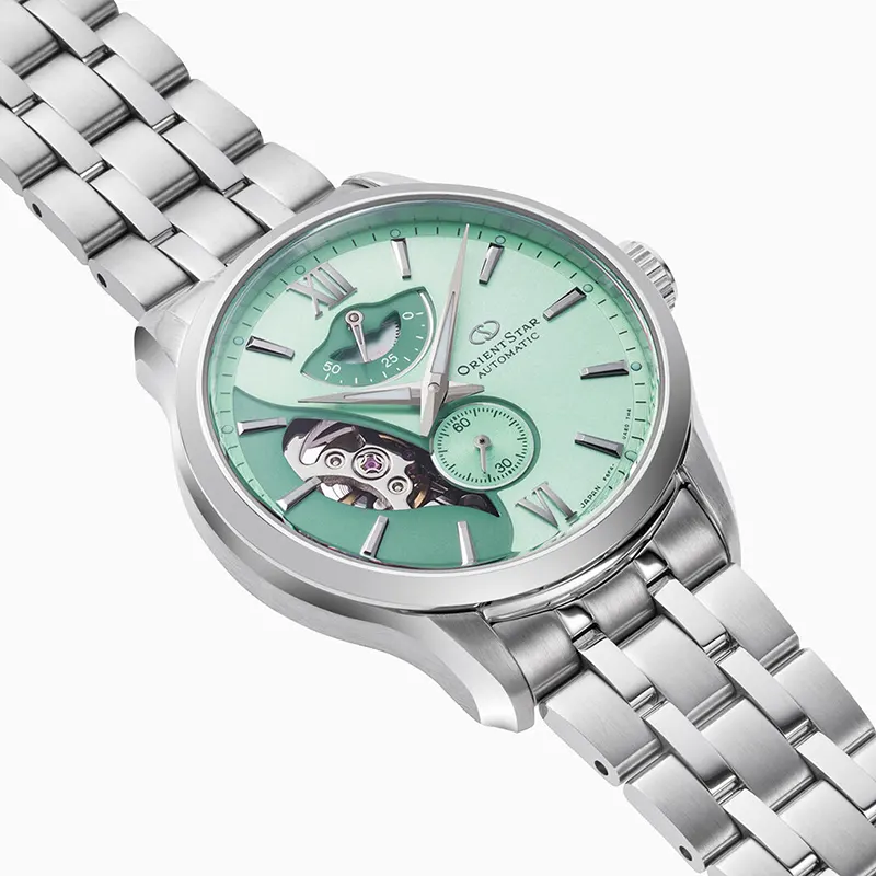 Orient Star Contemporary Layered Skeleton Mint Green Dial Limited Edition Men's Watch | RE-AV0B11E