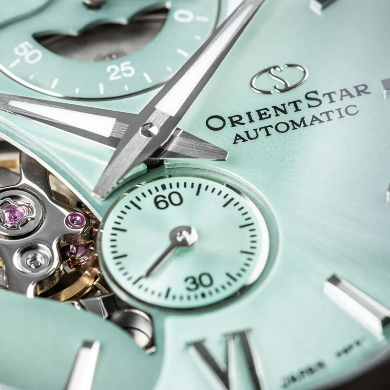 Orient Star Contemporary Layered Skeleton Mint Green Dial Limited Edition Men's Watch | RE-AV0B11E