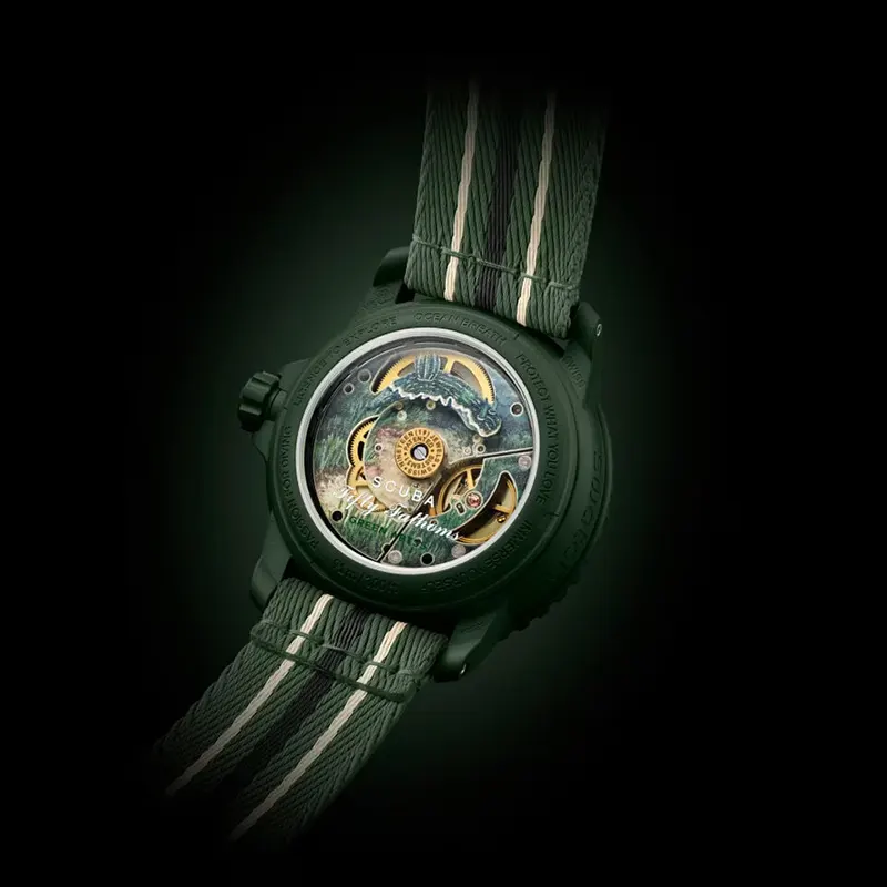 Blancpain X Swatch Fifty Fathoms Green Abyss Automatic Men's Watch | S035G100