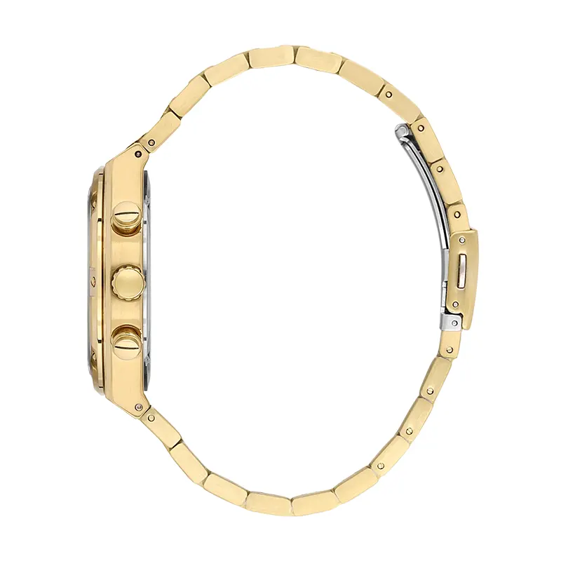 Santa Barbara Polo & Racquet Club Black Dial Gold-tone Men's Watch | SB.1.10583-4