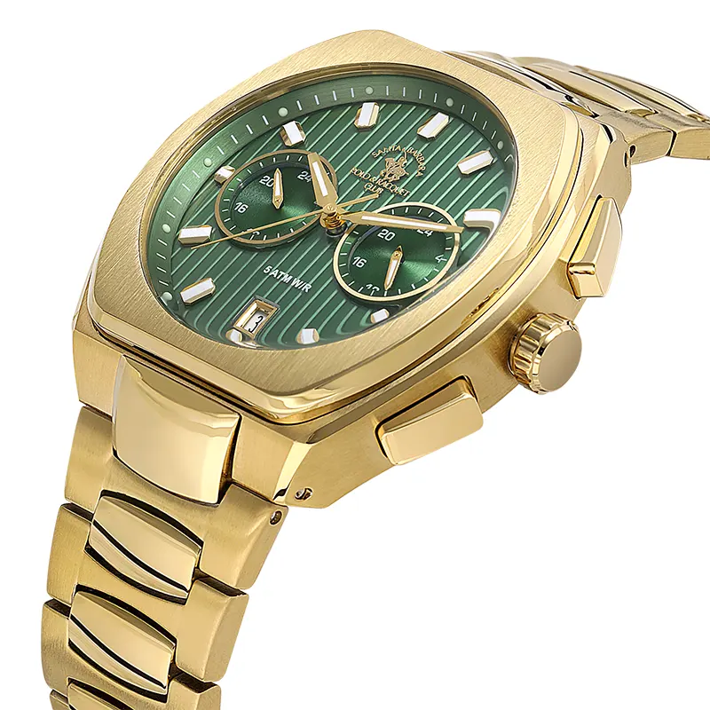 Santa Barbara Polo & Racquet Club Green Dial Men's Watch | SB.1.10622-5