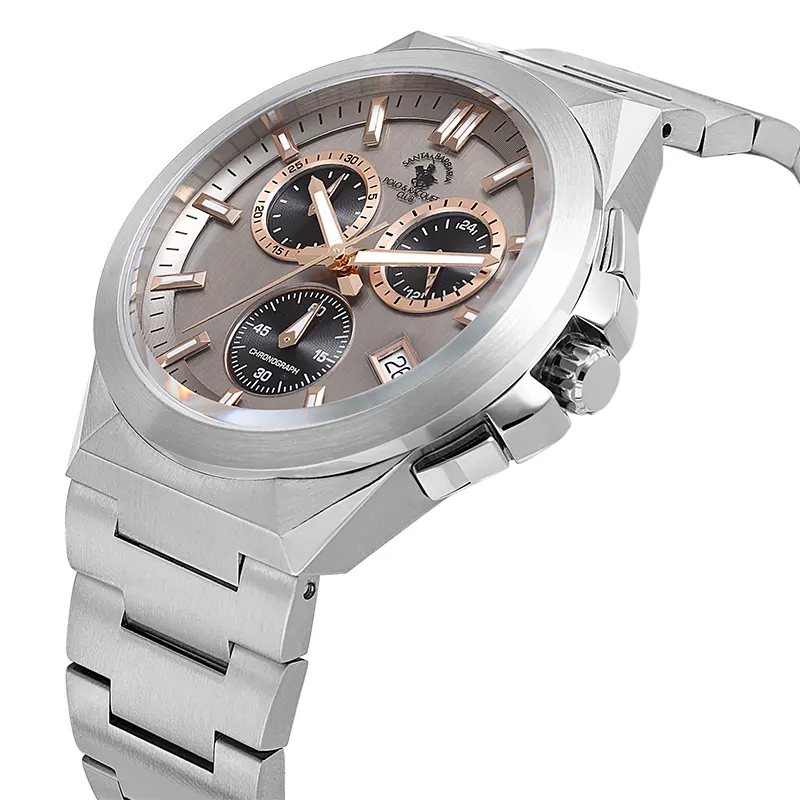 Santa Barbara Polo & Racquet Club Chronograph Grey Dial Men's Watch | SB.1.10633-4