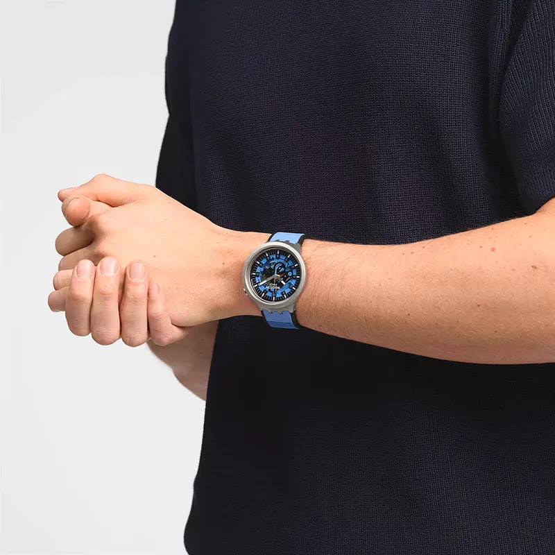 Swatch Big Bold Irony Azur Blue Daze Watch | SB07S106