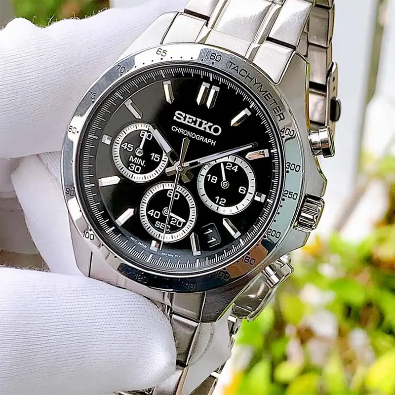 Seiko Spirit SBTR013 Chronograph Black Dial Men’s Watch