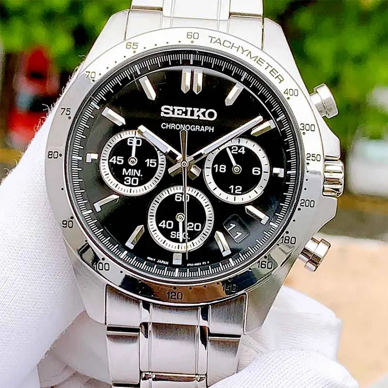 Seiko Spirit SBTR013 Chronograph Black Dial Men’s Watch