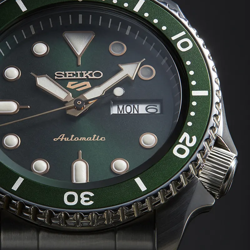 Seiko 5 Sports Automatic Green Dial Men's Watch | SRPD63K1