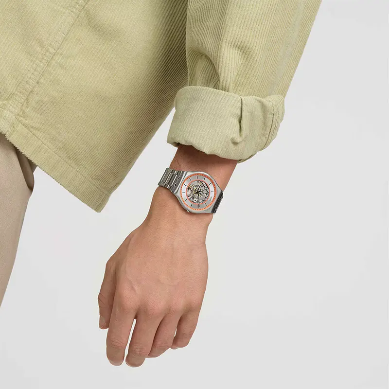 Swatch Essence Of Spring Skeleton Dial Ultra Thin Men's Watch | SS07S144G