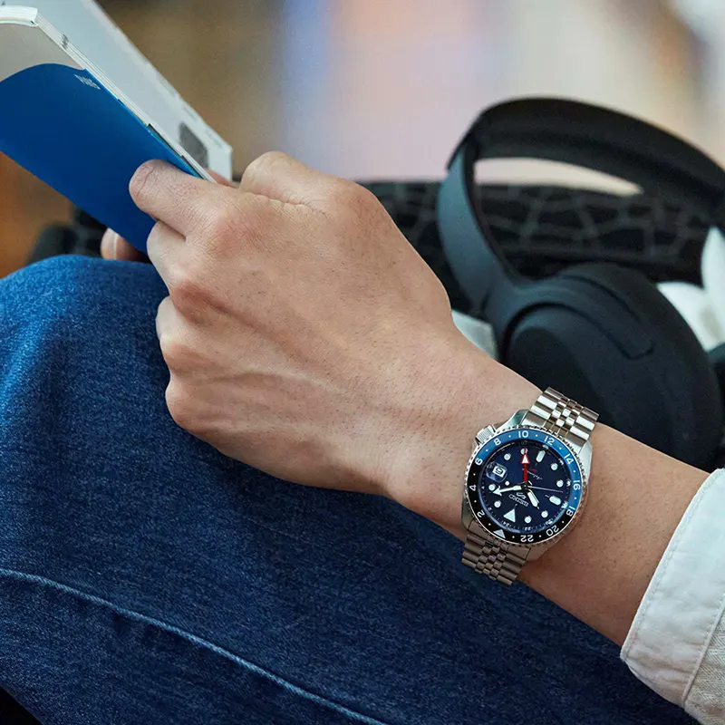Seiko 5 Sports GMT Blueberry Dial Men’s Watch | SSK003K1