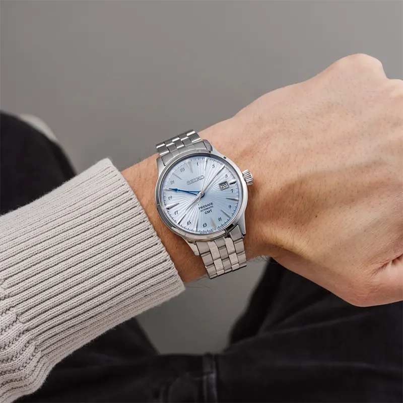 Seiko Presage Cocktail Time 'Skydiving' GMT Automatic Men's Watch | SSK037J1